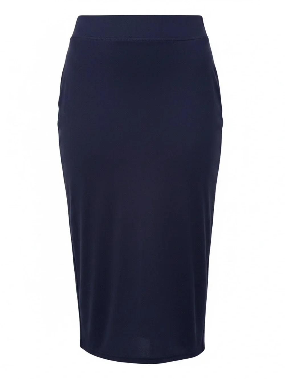 Boohoo Navy Blue Midi Pencil Skirt size 8